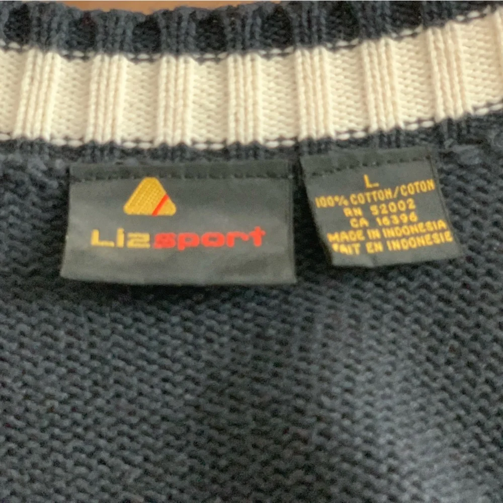 Liz Claiborne Black and White Cardigan Sweater - Picture 4 of 4